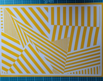 Dazzle Camo High Bake Stencil | Cerakote, Gunkote, Duracoat, Krylon and Spray Paint