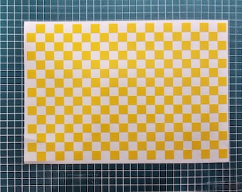 Checkerboard Camo Stencil | Compatible with Cerakote, Duracoat, Gunkote, Spray Paint - DIY Camouflage Supplies