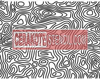 Topographic Topo Camo: High Resolution Instant Digital Download SVG for Crafting and More