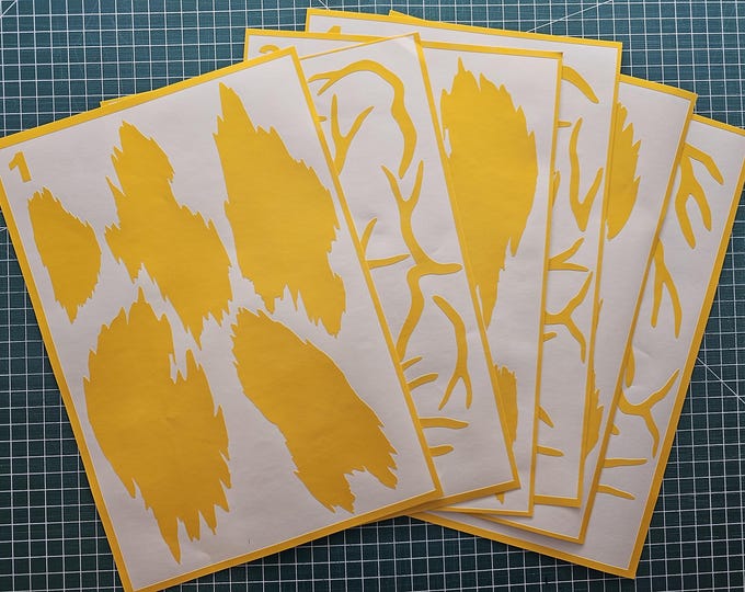 Featured listing image: Predator Camo Stencil Set