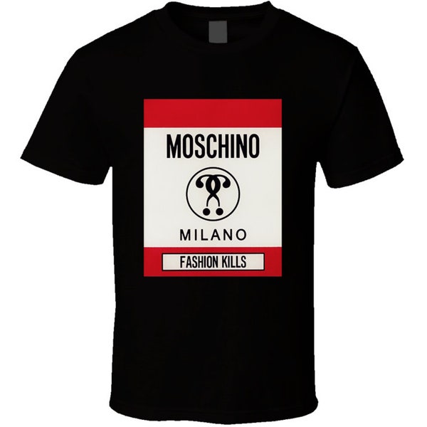 New Moschino Black Tshirt Size S- 2XL