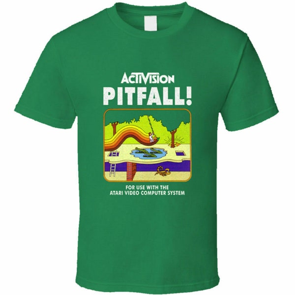 Best Clothing Activision Pitfall Atari 2600 Retro T Shirt Logo Size S- 5XL High Quality