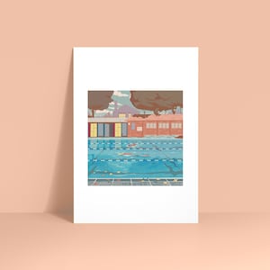 London Fields Lido - A4 Print
