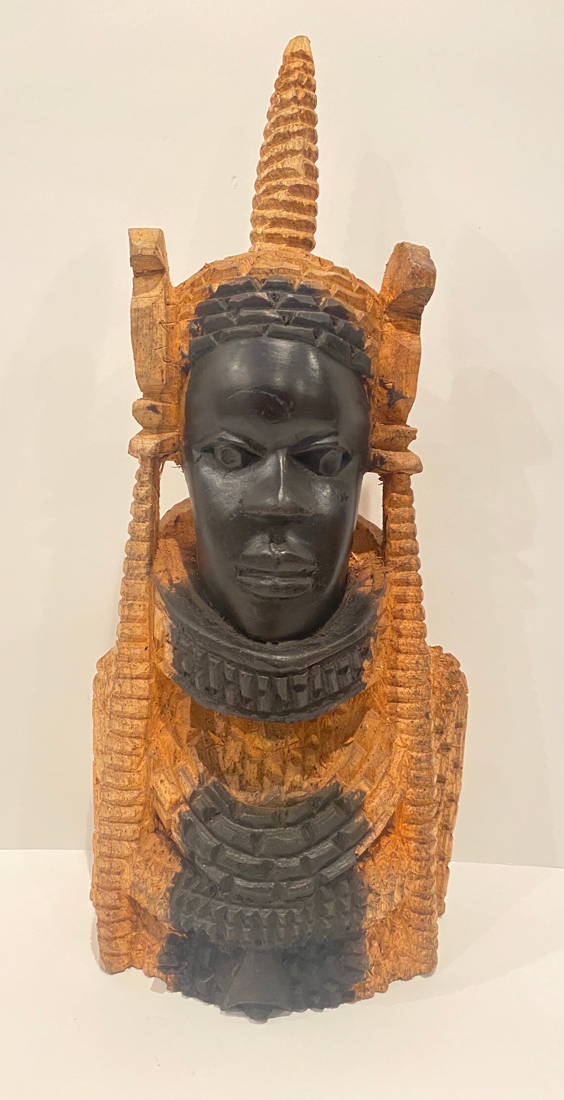 Nigerian Benin Handmade Wood Sculpture of Oba King Eweka II Etsy