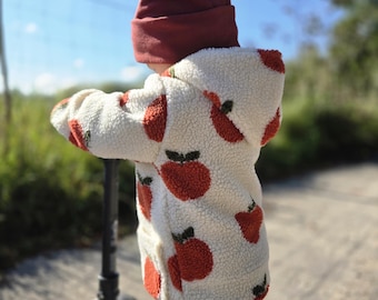 Teddyjacke mit Kapuze|kuschelige Jacke mit Taschen|Übergangsjacke mit kapuze|Jacke mit Reißverschluss|neugeborenen geschenke