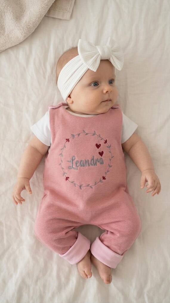 Personalisierter Strampler/Strampler mit Namen/Romper/Strampler aus Sweat/Frühchen/babystrampler/Geschenk Geburt/Geschenkidee