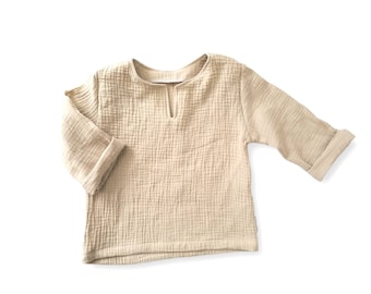 Musselin Shirt Baby/Musselin kinder shirt/langarm/Shirt/Pullover/Musselin/viele verschiedene Farben zur Auswahl