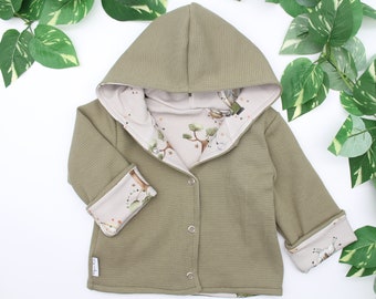 Children's jacket/baby jacket/transitional jacket/waffle knit coat/lined jacket for children/baby jacket/light jacket/waffle jersey jacket