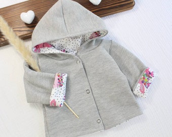 Children's jacket/baby jacket/transitional jacket/waffle knit coat/lined jacket for children and babies/various colours available
