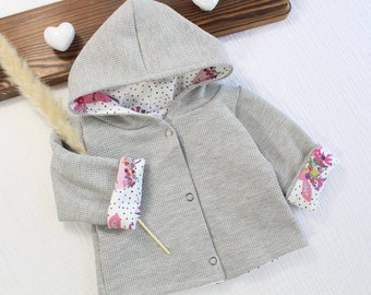 Kinderjacke/Babyjacke/Übergangsjacke/ Mantel aus Waffelstrick/ gefütterte Jacke für Kinder und Babys/ verschiedene Farben vorhanden