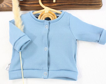 Cardigan/baby jacket/personalized/baby cardigan/premature baby/children's jacket/baby jacket/waffle knit/many different colors available
