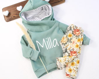 Hoodie with name/personalization/sweater with name/print/customizable/sibling hoodie