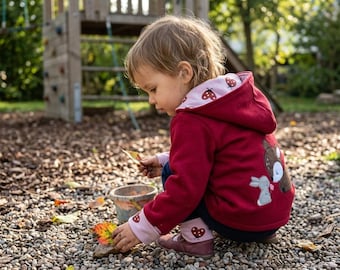 Übergangsjacke Kinder  • Sweatjacke Baby mit Kapuze • Herbstjacke • Kinderjacke • Jacken für Babys • Geschenk zur Geburt