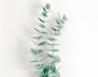 DIY KIT - Handmade Crepe Paper Eucalyptus Gunnii 's Kit with Video Tutorial