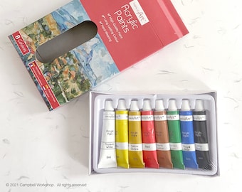 Farba akrylowa w 8 kolorach podstawowych po 6 ml