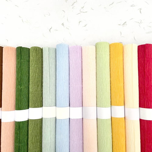 180g Crepe Paper Sample Box High Quality Italian Crepe Paper Etsy