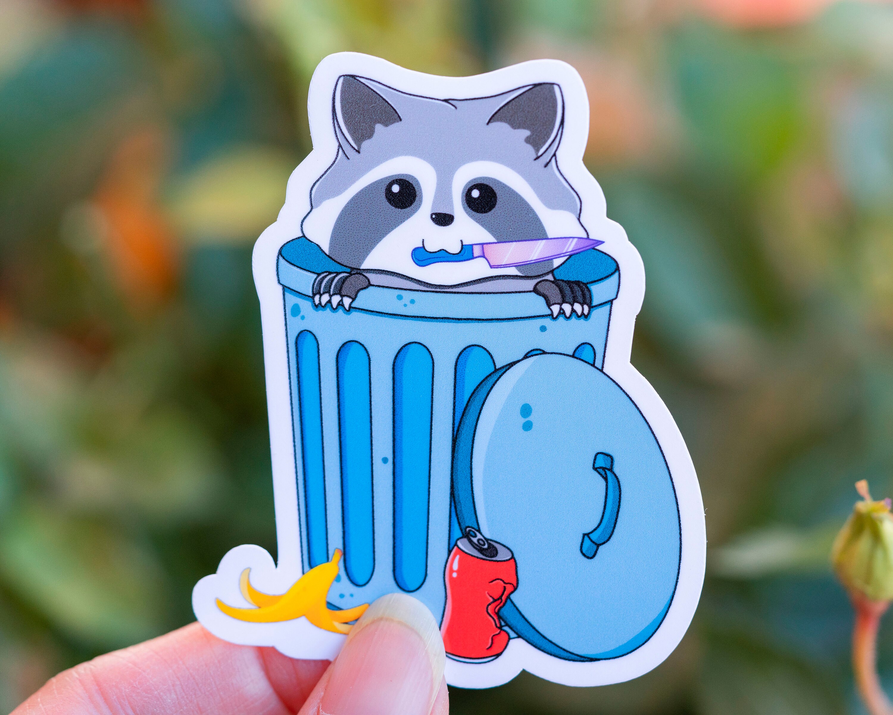Raccoon Sticker Trash Raccoon Sticker Danger Racoon - Etsy
