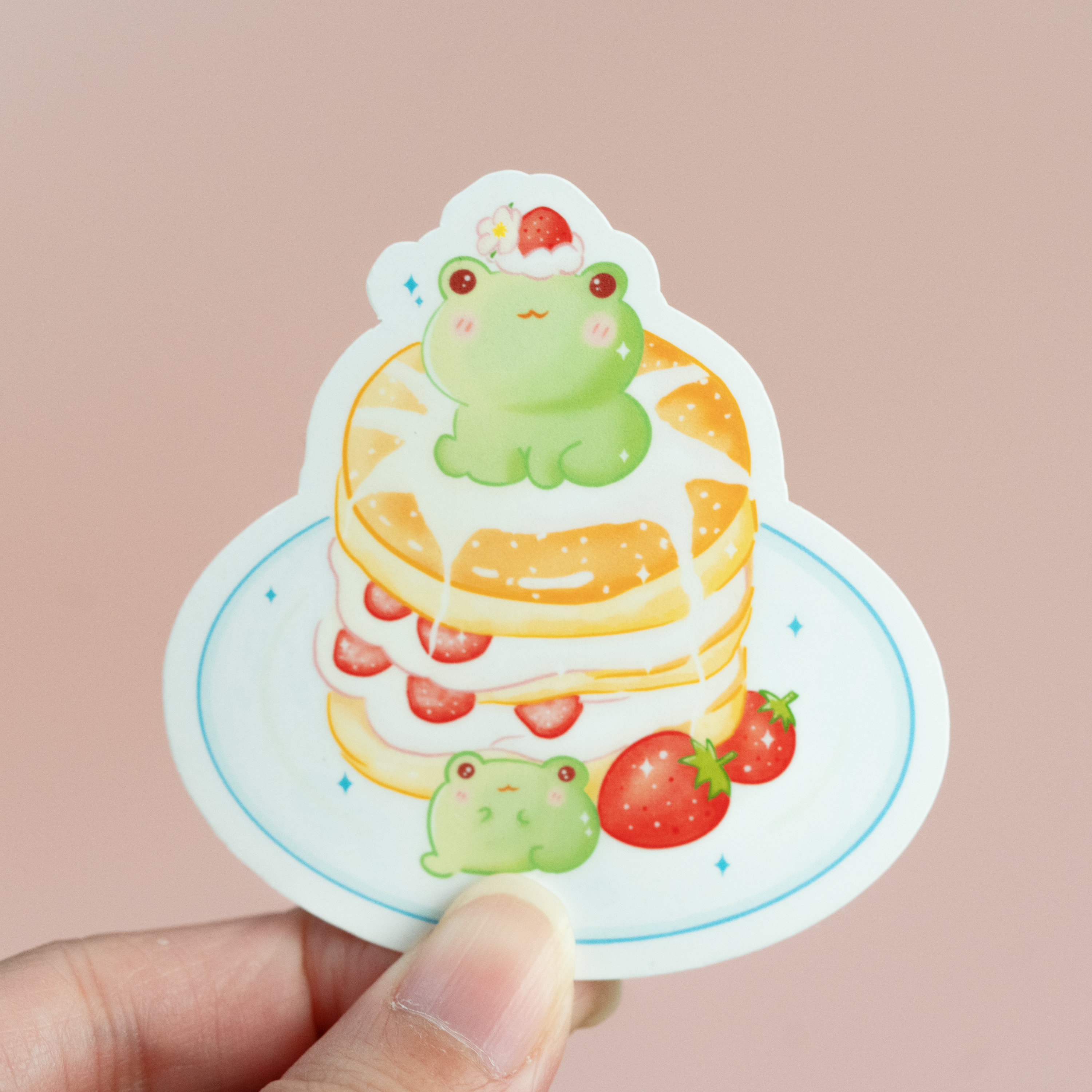 Frog Sticker Pack Set 4, Cute Frog Stickers, Laptop Stickers, Kawaii ...