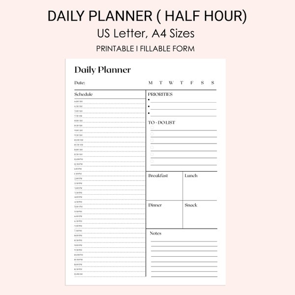 ADHD Planner, Adhd Planner Printable, Adhd Daily Planner, Adhd Planner ...