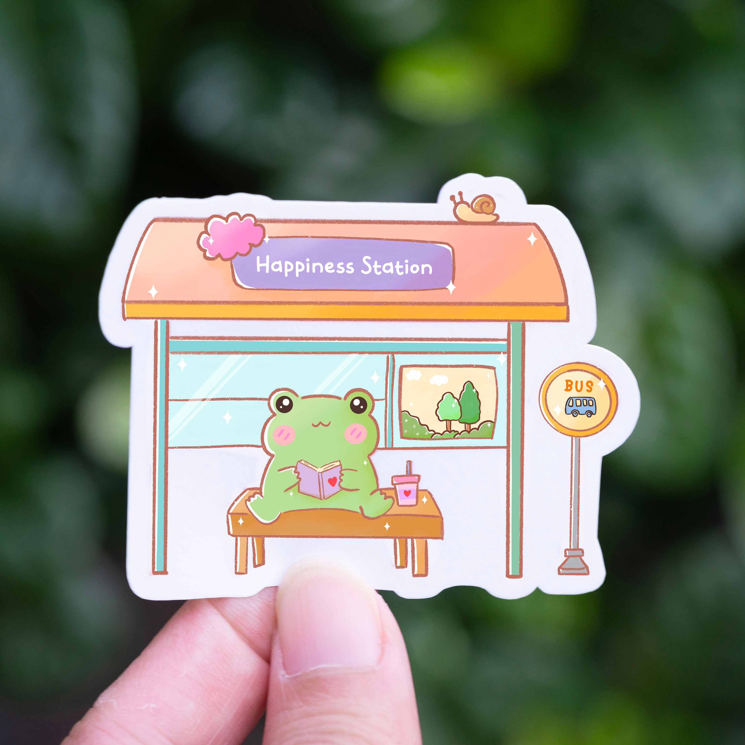 Cute Frog Sticker - Vinyl Sticker - Kawaii Frog - Matte Sticker ...