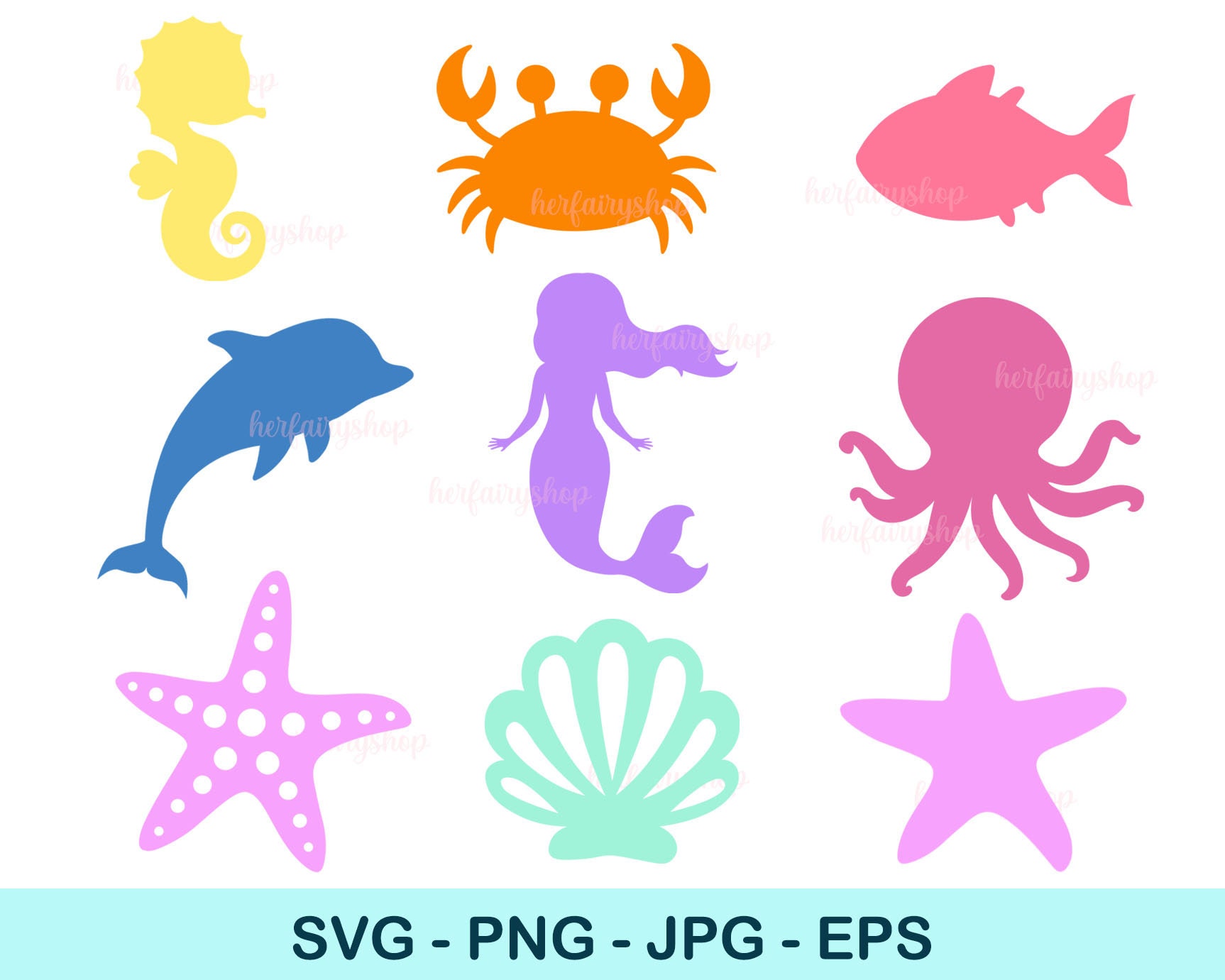 Sea Creatures Png - Etsy Sea Creatures Png - Etsy