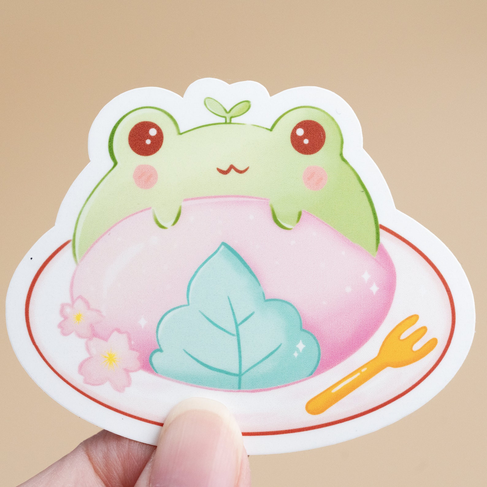 Frog Sticker Pack Set 4, Cute Frog Stickers, Laptop Stickers, Kawaii ...
