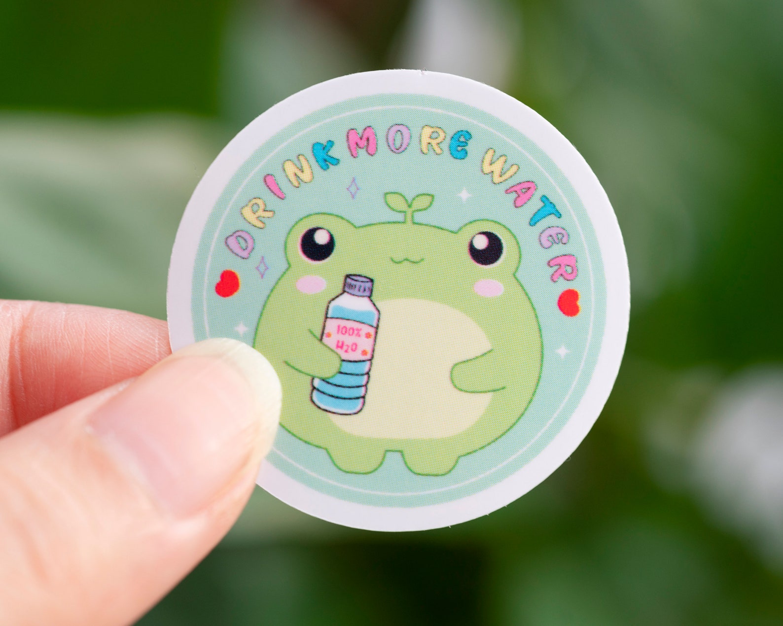 Pack of 6 Frog Vinyl Sticker, Kawaii Frog, Frog Lover Sticker, Cute ...