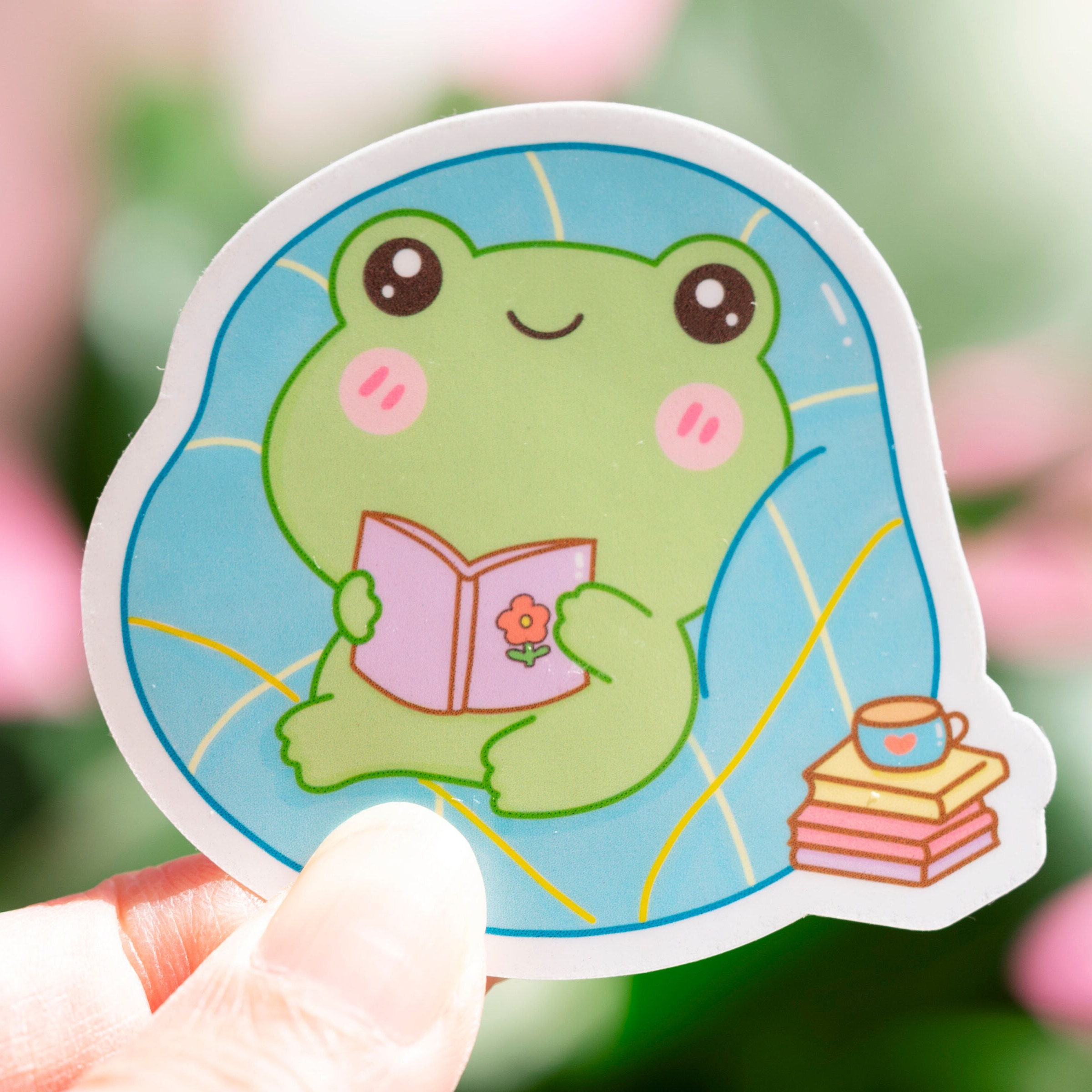 Frog Sticker Pack Set 8, Cute Frog Stickers, Laptop Stickers, Kawaii ...
