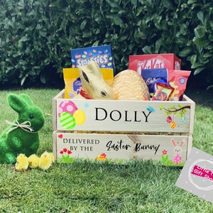 Personalised Easter Crates - Dolly- Easter eggs Children Family Eggcellent