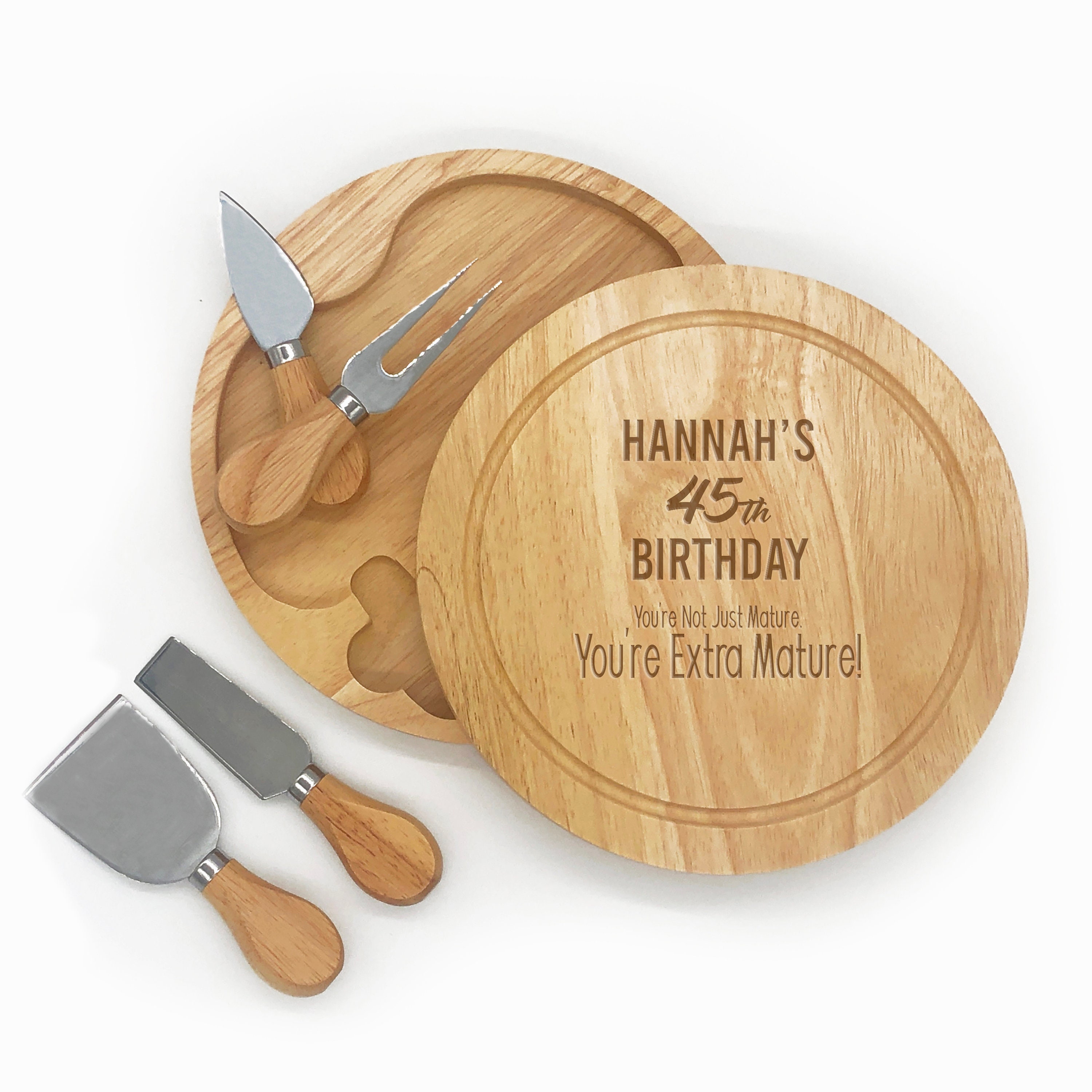 Personalised birthday cheese board extra mature add your own Etsy
