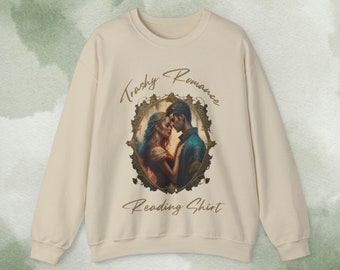 Trashy Romance Reading Shirt Romantasy Book Club Comfy Reader Crewneck Sweatshirt