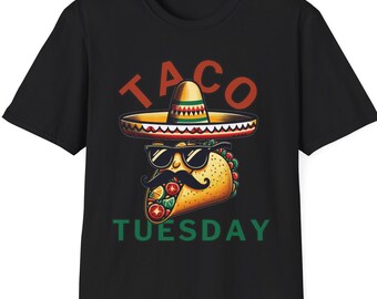 Taco Tuesday Cinco de Mayo Celebration Graphic T-Shirt - Festive Taco Lover Tee for a Stylish Fiesta