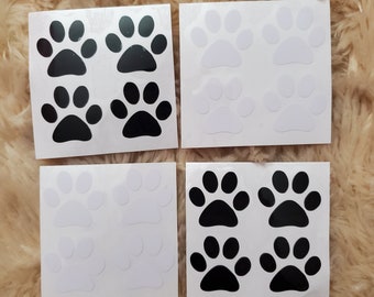 Pet Paw Decal Stickers, Paw Vinyl Stickers, Cute Animal Paw Stickers, Dog paw stickers, cat paw stickers, paw stickers, Paw decor