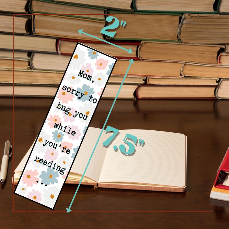 Mom Digital Bookmarks Printable Bookmark Set Best Mom Ever Etsy