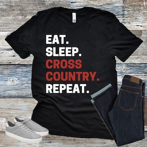Chemise XC, chemise de cross-country, cadeau de cross-country, chemise de cross-country amusante, chemise de coureur de cross-country, tee-shirt de cross-country, cadeaux de t-shirt XC