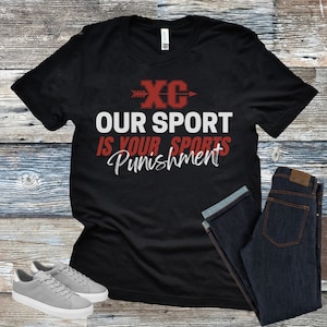Chemise XC, chemise de cross-country, cadeau de cross-country, chemise de cross-country amusante, chemise de coureur de cross-country, tee-shirt de cross-country, cadeaux de t-shirt XC