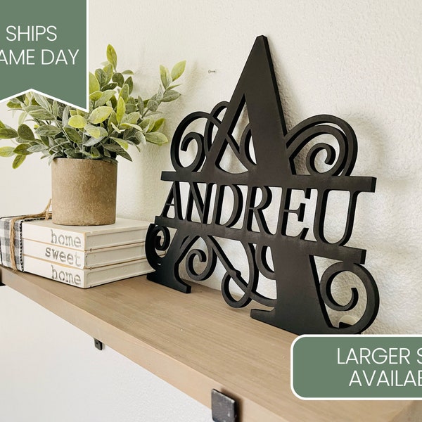 Monogram Wall Decor Etsy