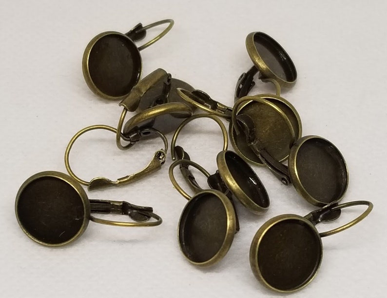 Dangle Antique Bronze Copper Plated 12mm