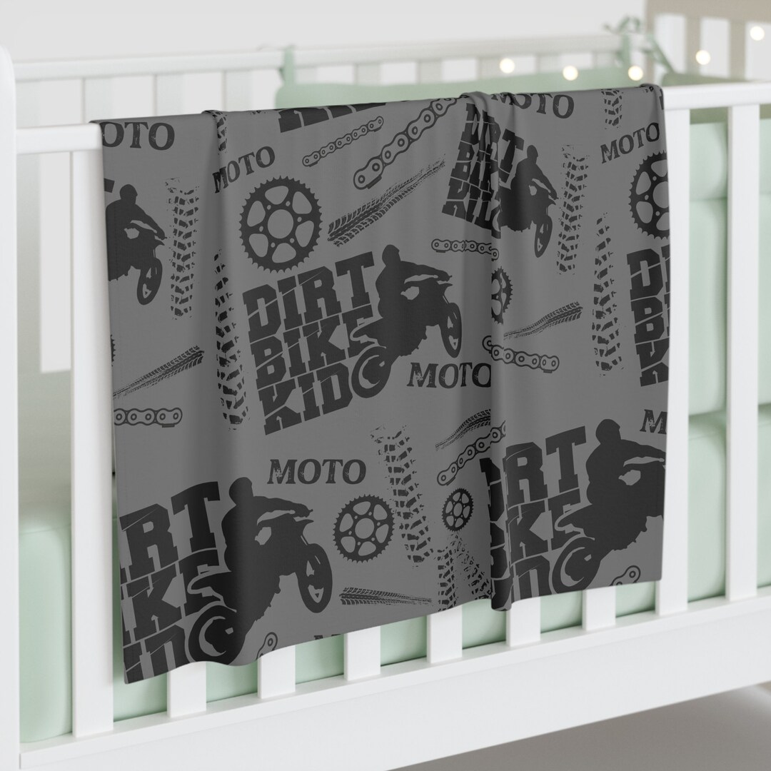 Dirtbike Kid Baby Swaddle Blanket Motocross Baby Blanket Etsy