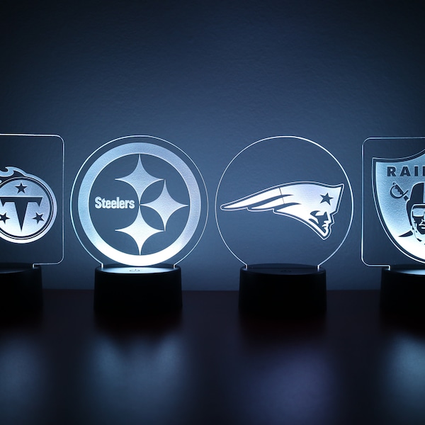 American Football Teams, AFC, Football, LED Stand, Color Light, Jets, Bills, Chargers, Patriots, Super Bowl