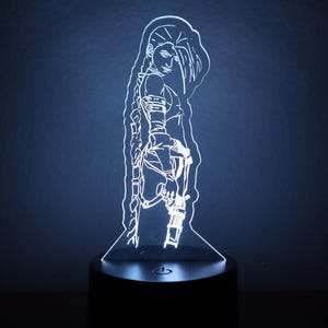 Acrylic Night Light, Jinx Arcane LED Color Change Gaming Desk Decor