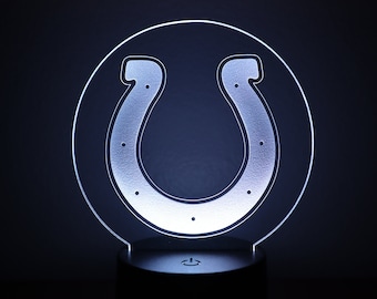 Indianapolis Colts Acrylic LED Night Light, NFL Fan Gift Team Decor