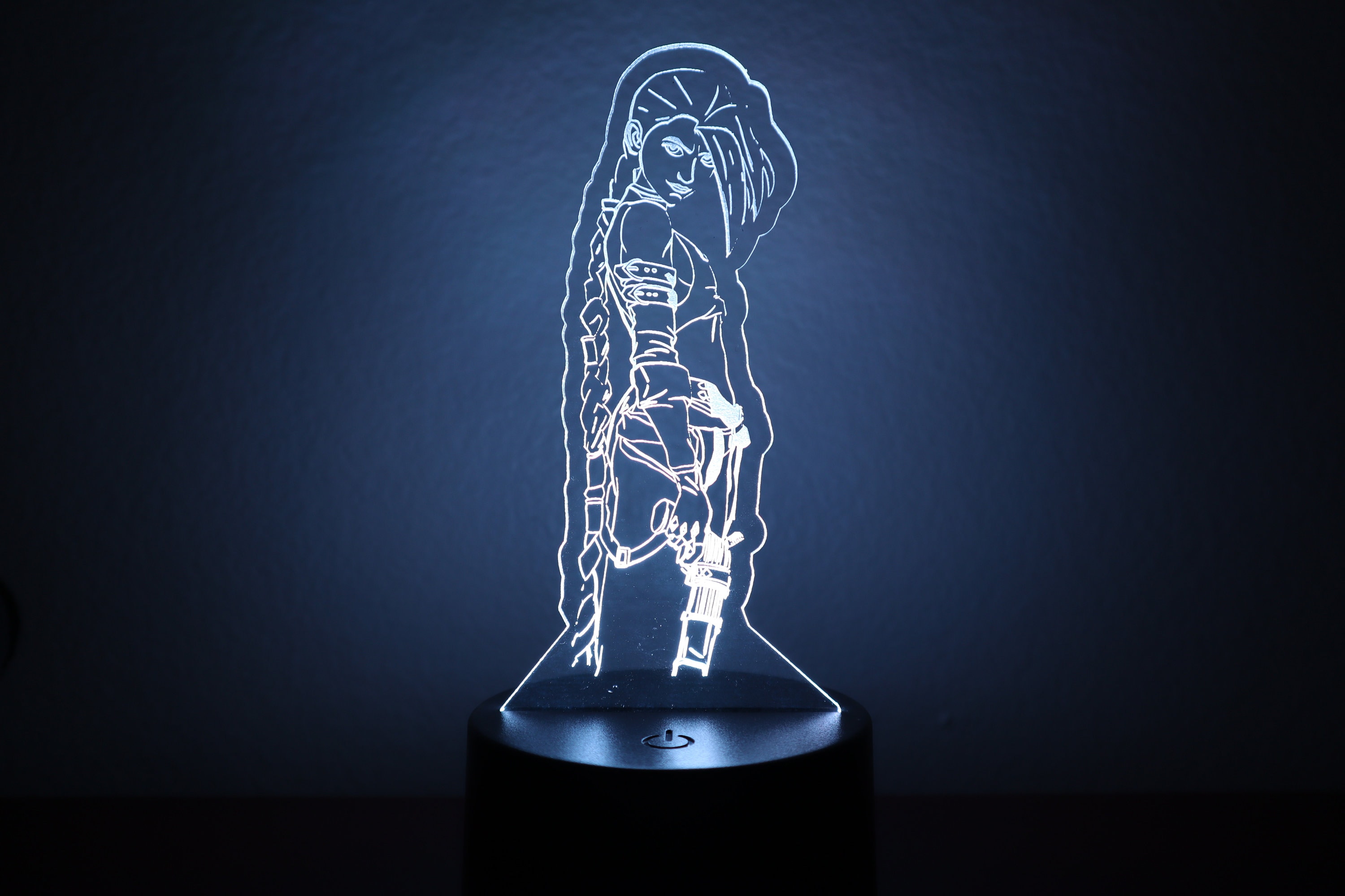 League of Legends Jinx Arcane Acrylic LED Stand, Anime