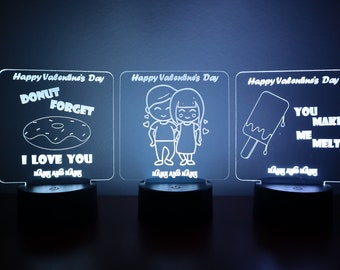 Personalized LED Love Sign: Valentine's Gift, Anniversary Decor