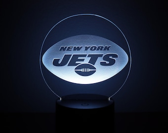 Jets Night Light, Acrylic LED Lamp with Remote Color Control