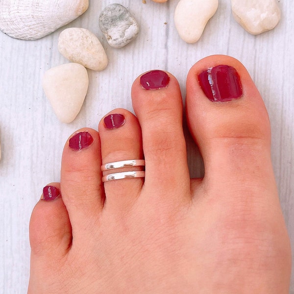 Double Toe Rings Etsy