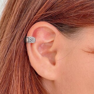 Orecchini A Polsino Serpente Boho Punk: Gioielli Vintage Non Forati A Clip, Anello Elicoidale A Forma Di Serpente, Color Nero, Regalo Originale Per Ragazze