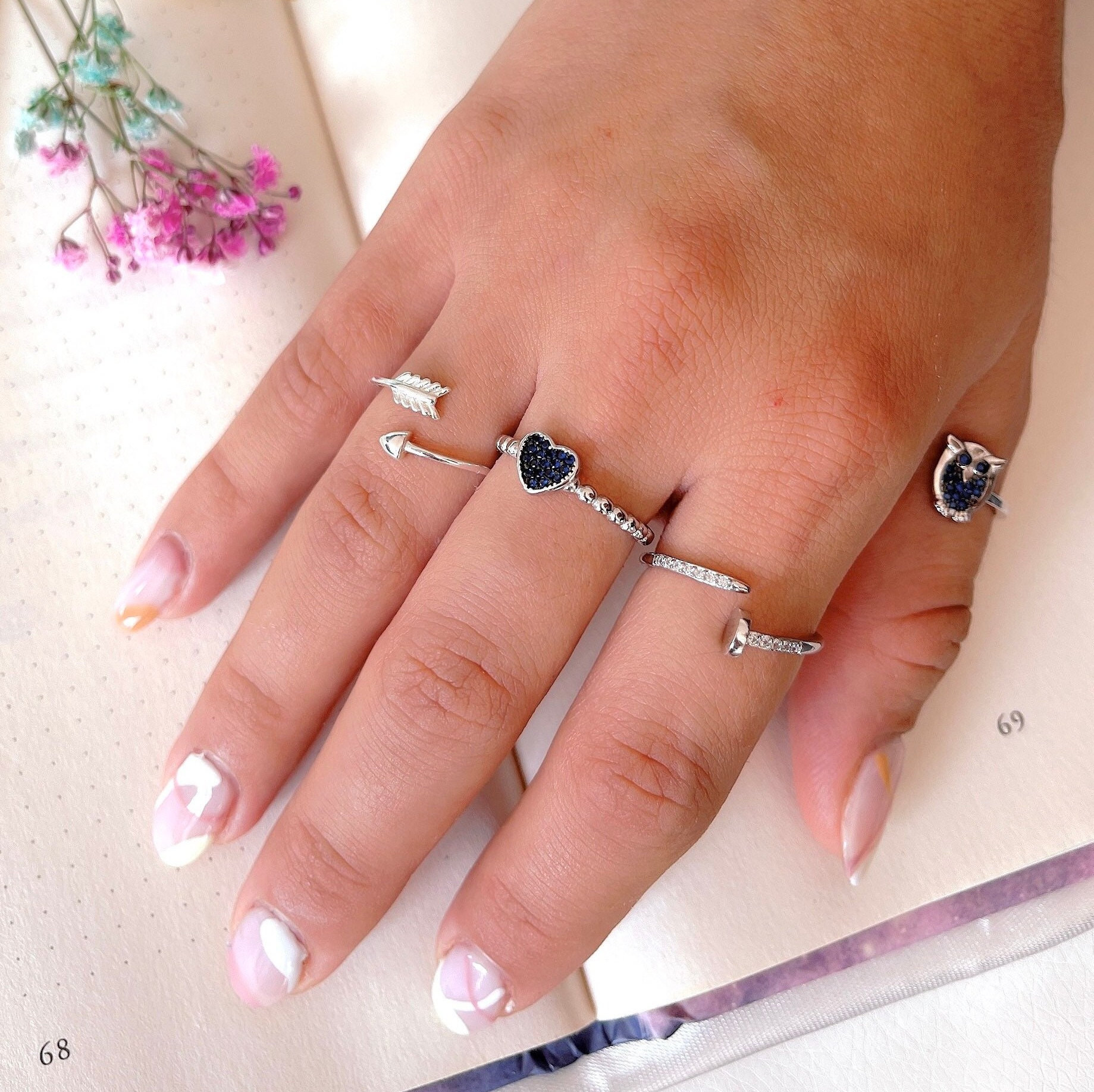 ブルーのハートやパール使いが可愛い ギフトにも CHANEL リング ブルーのハートやパール使いが可愛い ギフトにも CHANEL リング