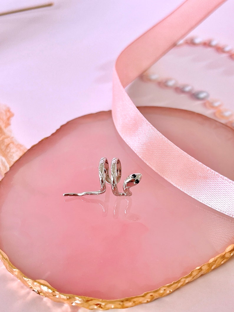 Snake Ear Cuff No Piercing Silver Conch Ear Cuff Gold Plated Etsy