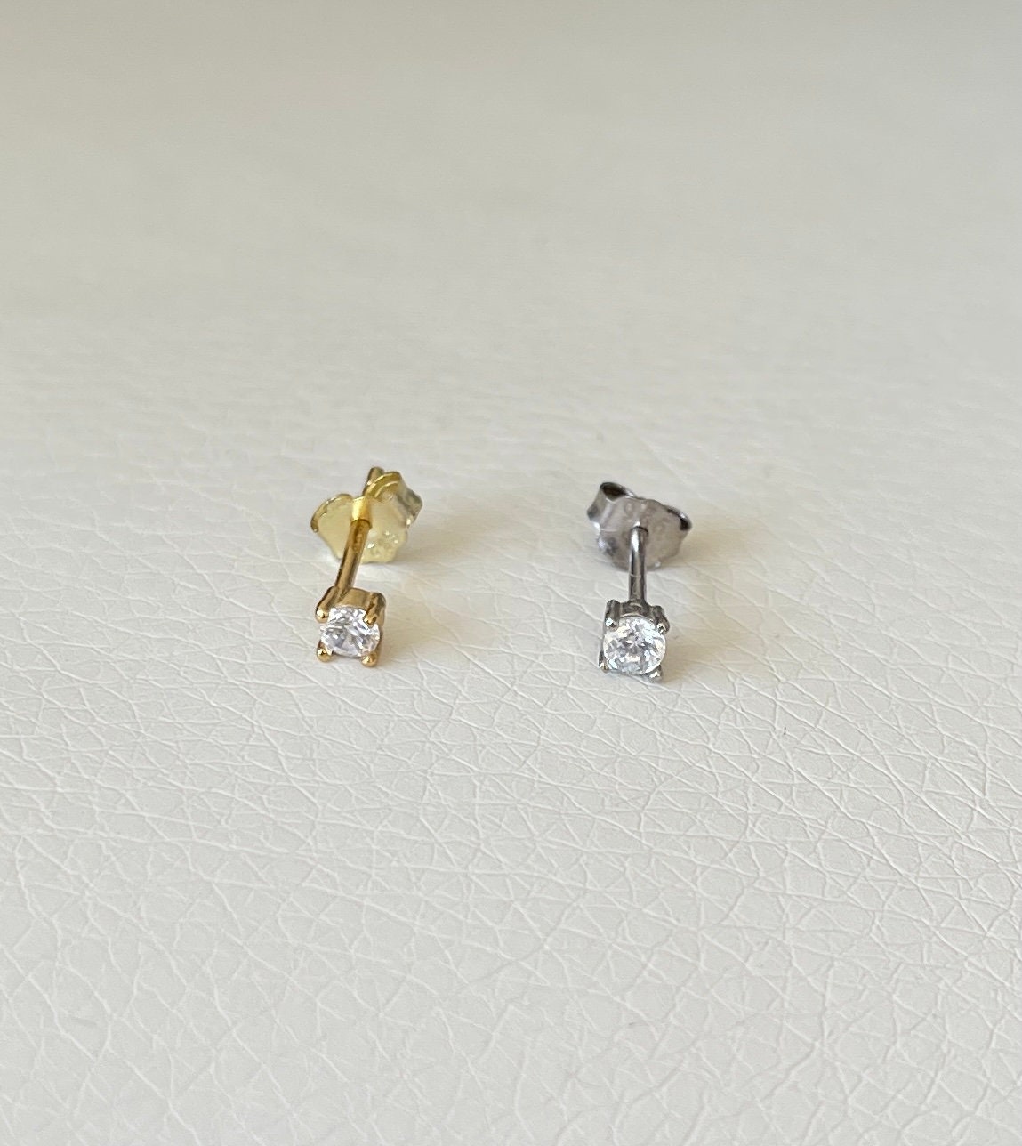 Orecchini Giacca A Cuore In Argento 925 Con Zirconi - TILO JEWELRY - Fronte Retro - Foto 2